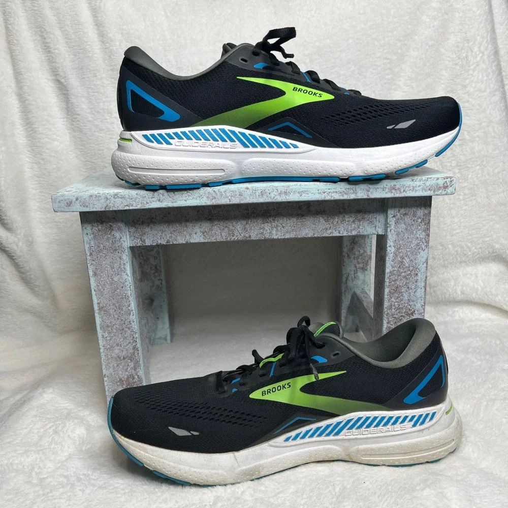 Brooks Adrenaline GTS 23 Men's Running Shoes Black Hawaiin Ocean Green Size‎ 12